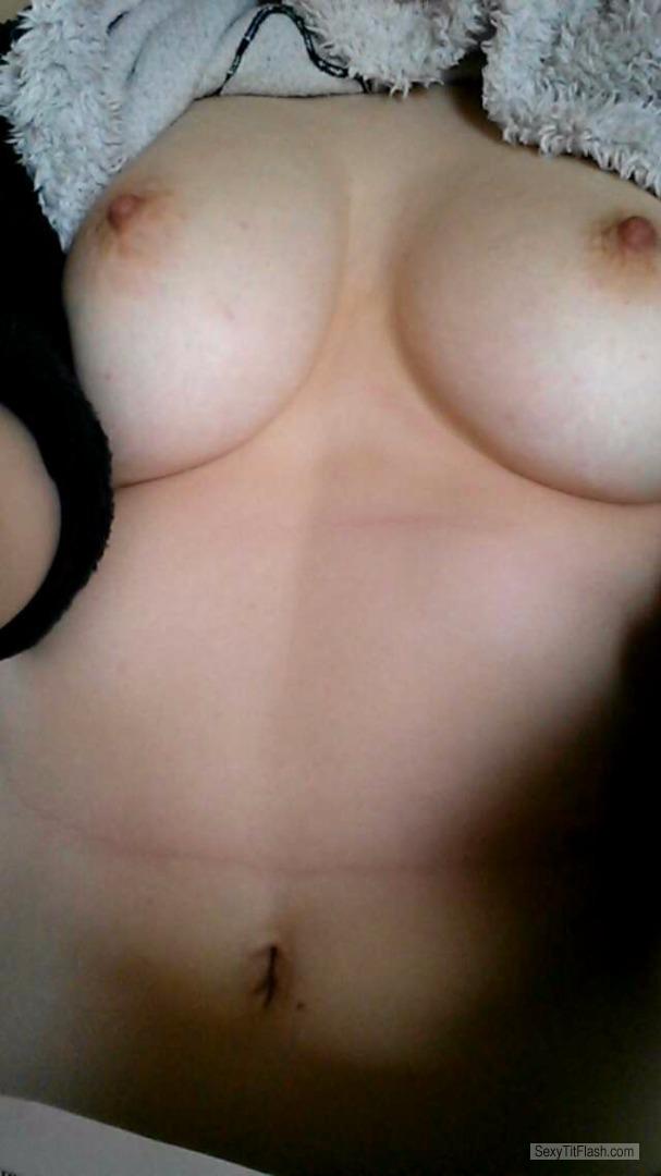 Tit Flash: Girlfriend's Small Tits (Selfie) - Marci from United Kingdom